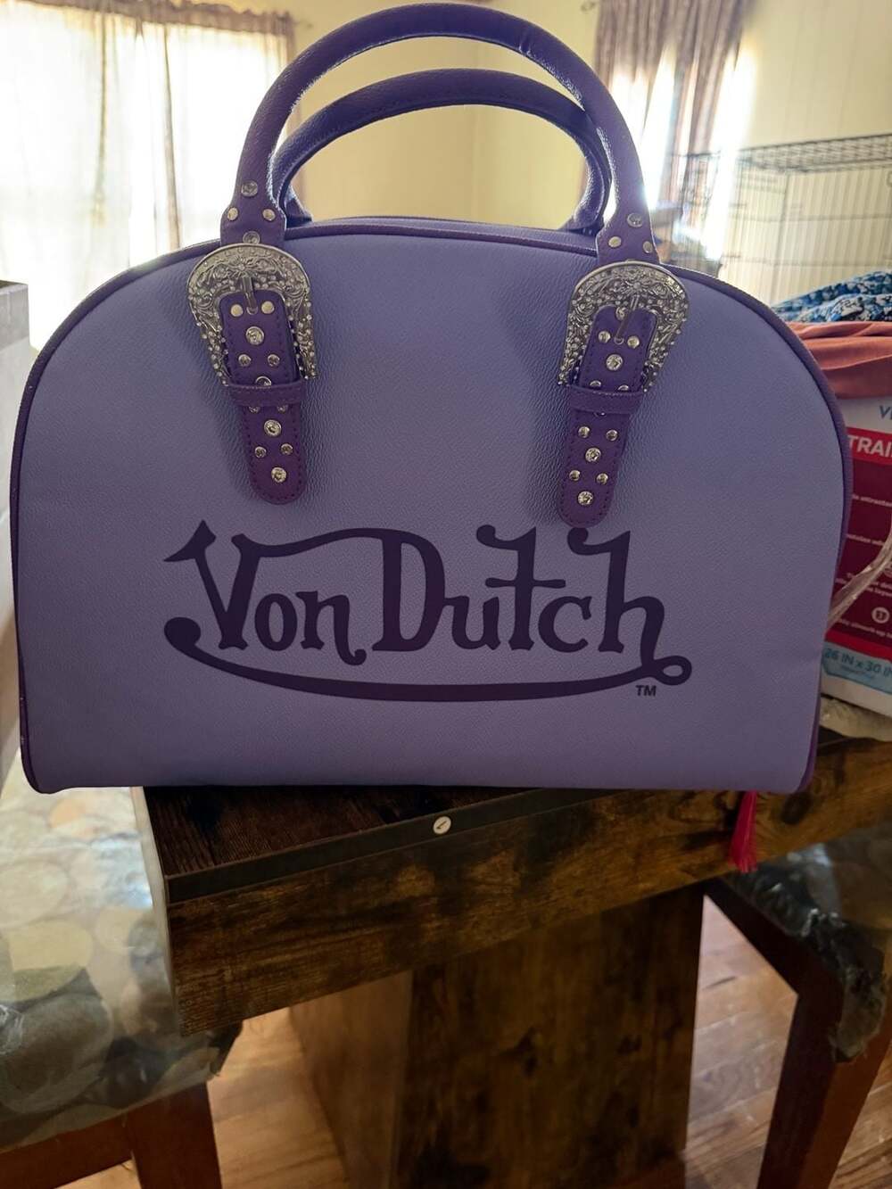 Purple & Lavender Duffle Bowling Bag